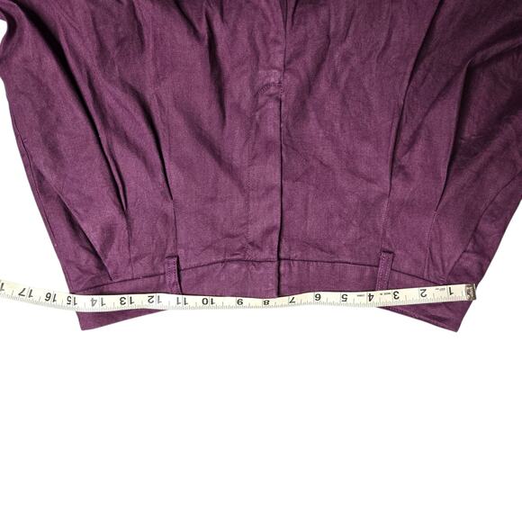 Anthropologie Maeve The Avery Pleated Trouser Shorts Violet Women’s Size: 4 - Picture 3 of 6